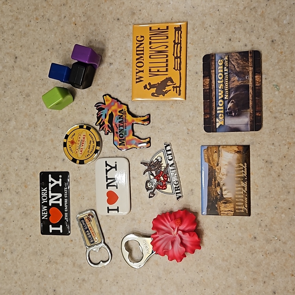 Assortment of Souvenir Magnets
